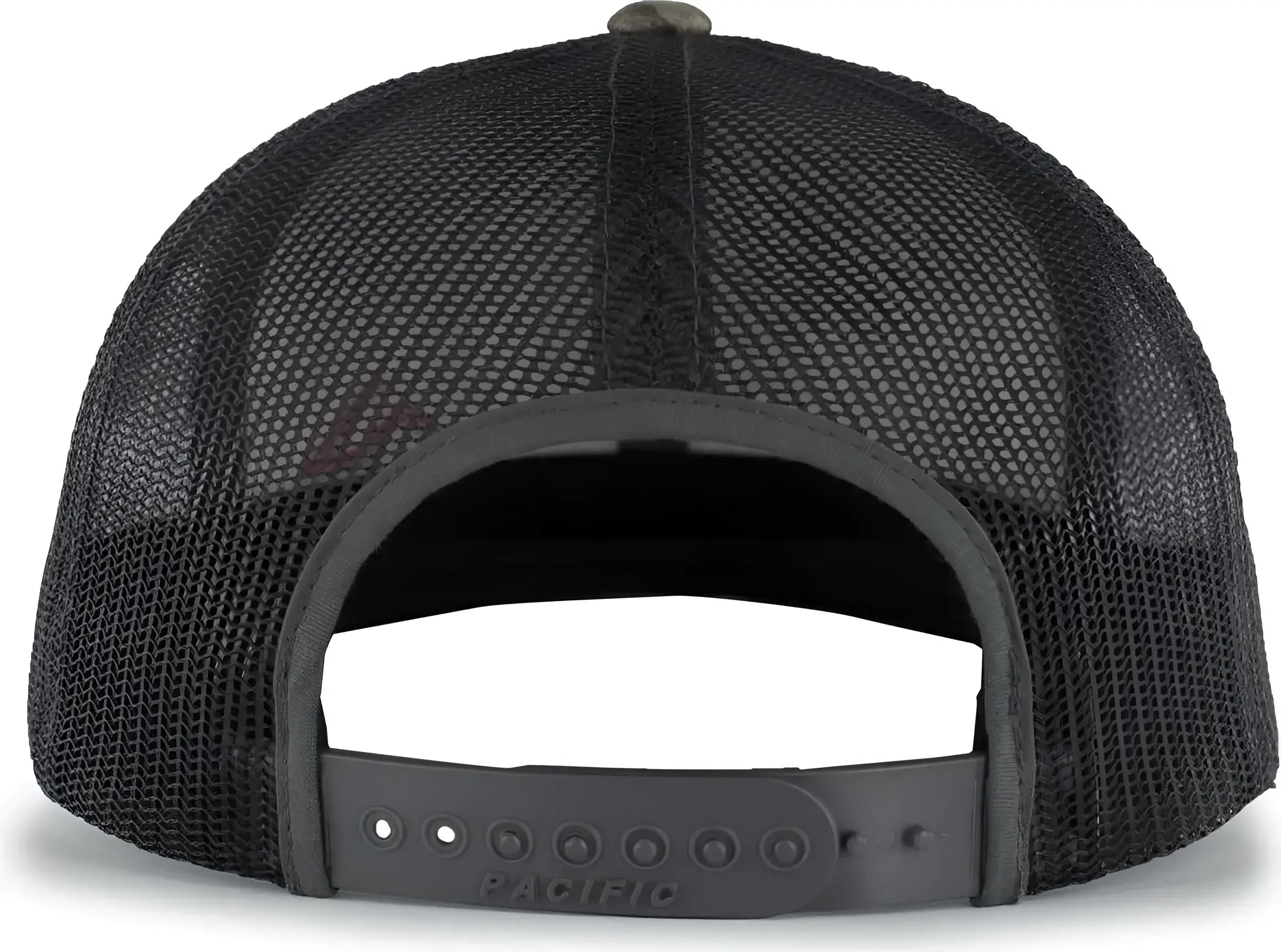Pacific Headwear 108C Camo Snapback Trucker Cap - Bottomland Light Charcoal - Bottomland Light Charcoal / 7’’ - 7 7/8’’