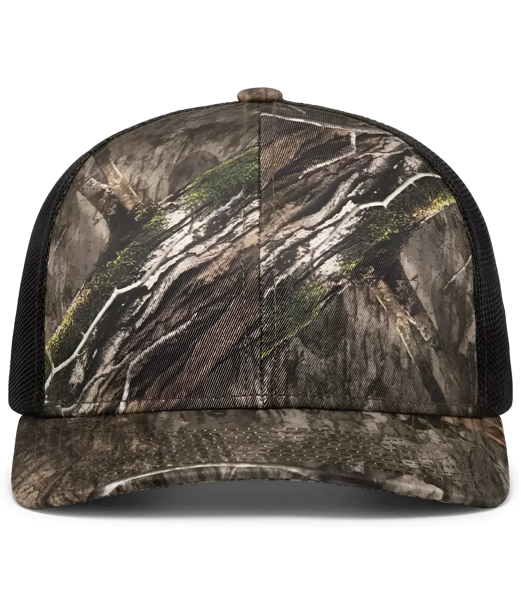 Pacific Headwear 108C Camo Snapback Trucker Cap - Country Dna Lt Charcoal Country Dna - Mossy Oak Dark Gray / 7’’ 7