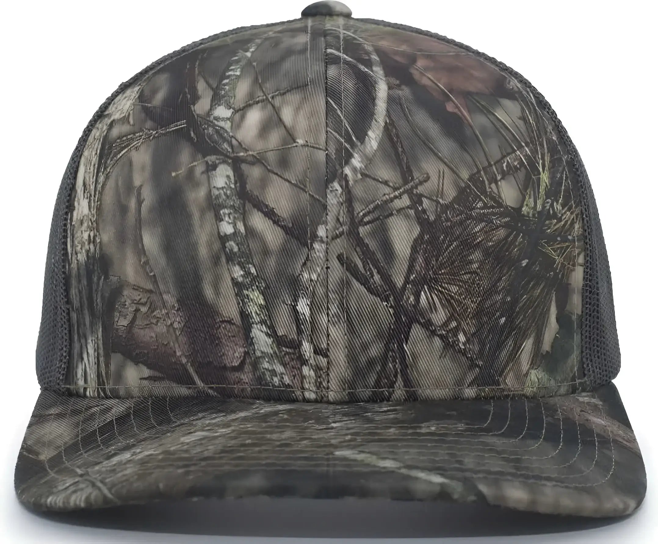 Pacific Headwear 108C Camo Trucker Snapback Cap - Break-Up Country Chocolate - Mossy Oak Chocolate / 7’’ - 7 7/8’’