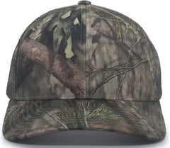 Pacific Headwear 108C Camo Trucker Snapback Cap Break Up Country Break Up Coun Mossy Oak / 7’’ 7 7/8’’