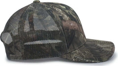 Pacific Headwear 108C Camo Trucker Snapback Cap Break Up Country Break Up Coun Mossy Oak / 7’’ 7 7/8’’