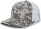 Pacific Headwear 108C Camo Trucker Snapback Cap - Desert White - Sand White / 7’’ - 7 7/8’’