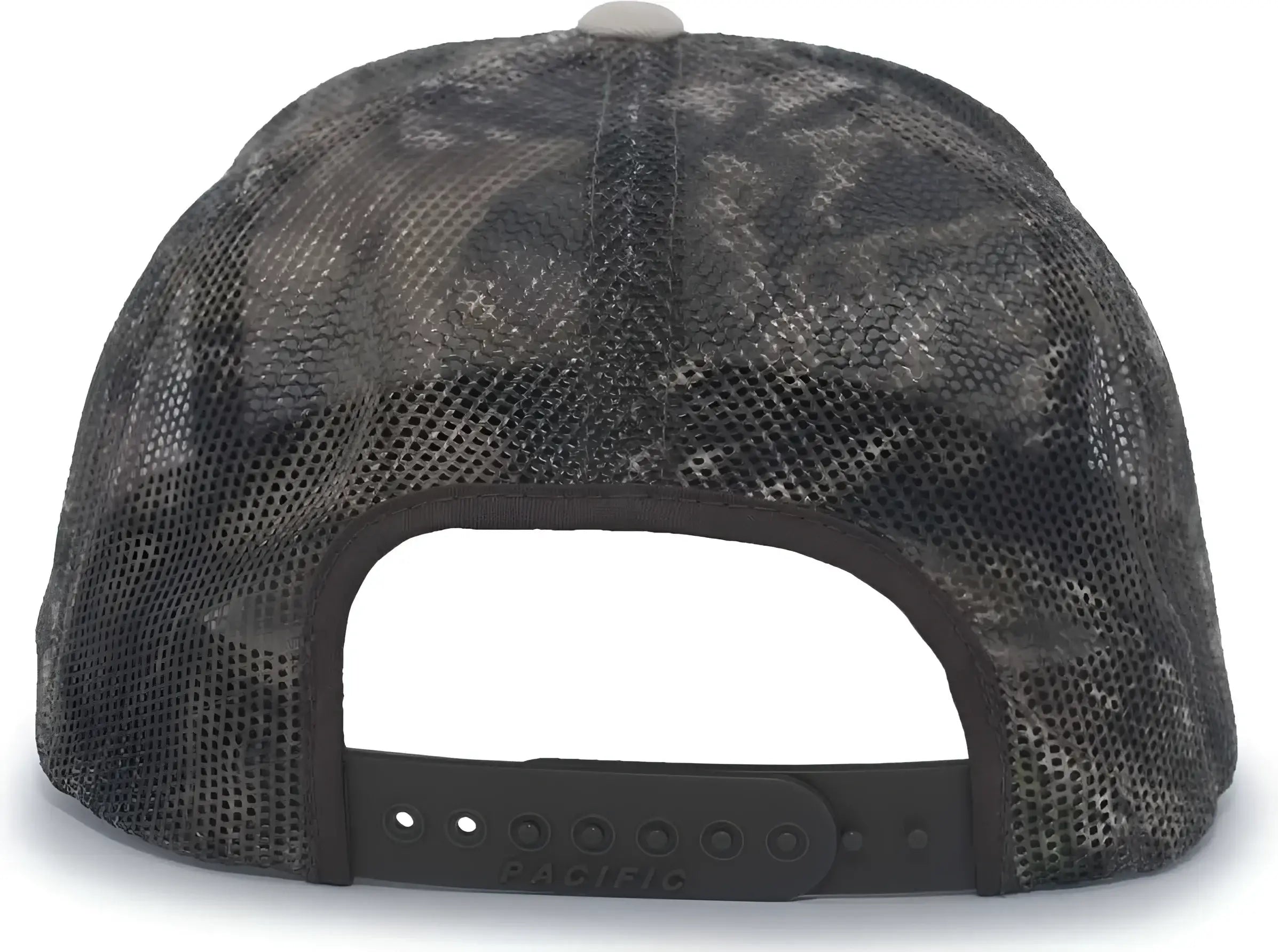 Pacific Headwear 108C Camo Trucker Snapback Cap - Stone Break-Up Country - Ivory Mossy Oak / 7’’ - 7 7/8’’