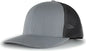 Pacific Headwear 110F Trucker Flexfit Snapback Cap - Heather Grey Lt Charcoal Heather Grey - Heather Grey Lt Charcoal