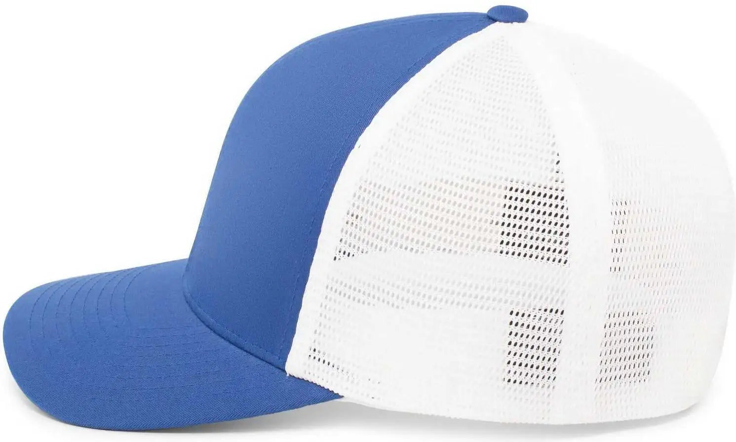 Pacific Headwear 110F Trucker Flexfit Snapback Cap - Royal White Royal - Royal White / 7’’ 7 7/8’’