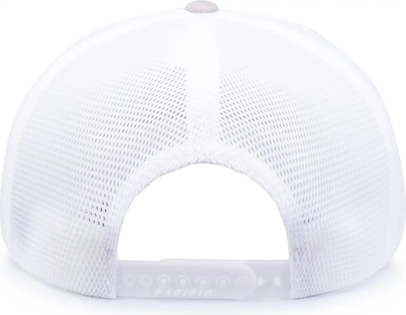Pacific Headwear 110F Trucker Flexfit Snapback Cap - Silver White Silver - Light Gray White Light Gray / OS