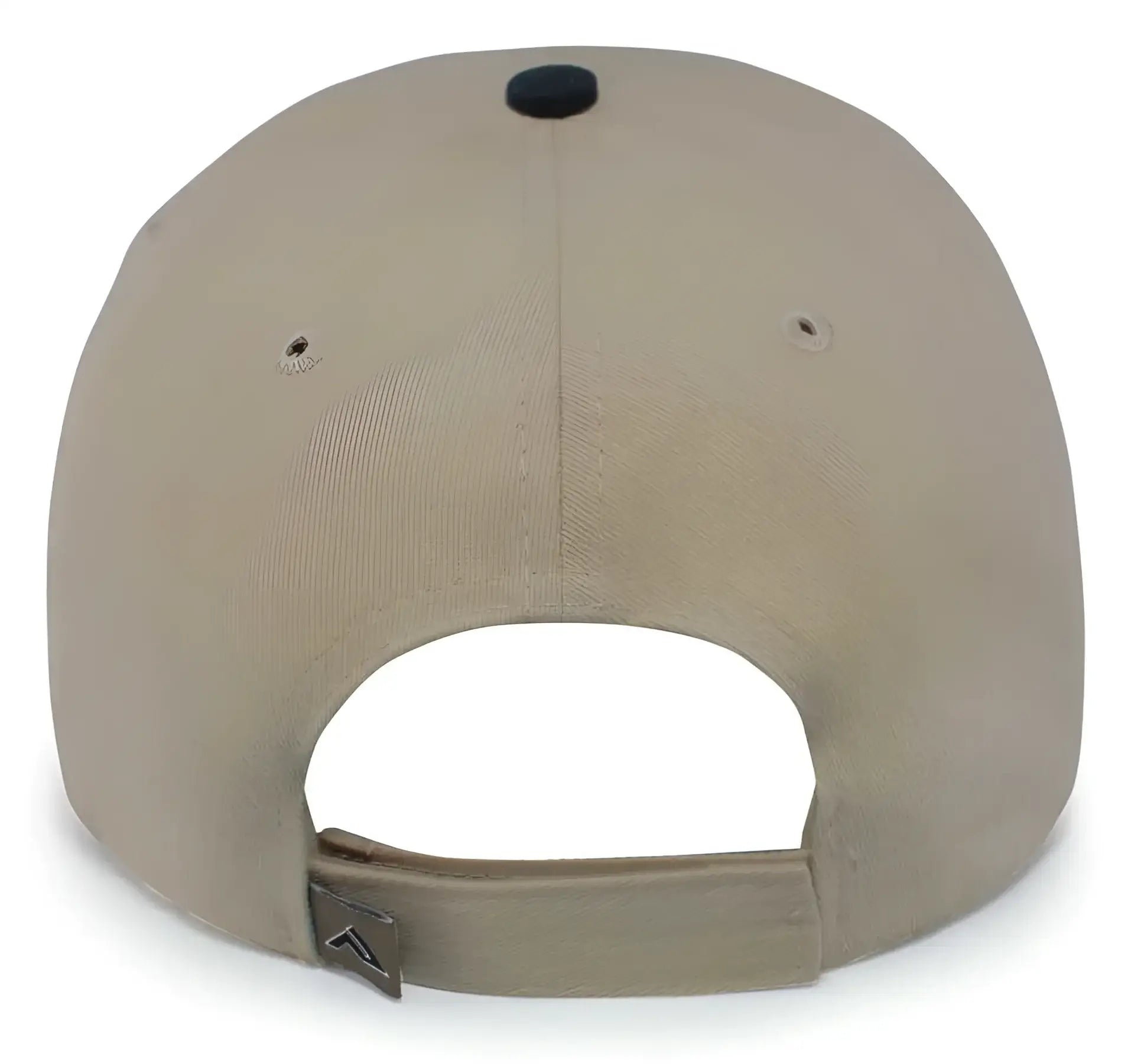 Pacific Headwear 121C Brushed Cotton Sandwich Visor Hook-and-Loop Cap - Khaki Black - Khaki Black / 7’’ - 7 7/8’’
