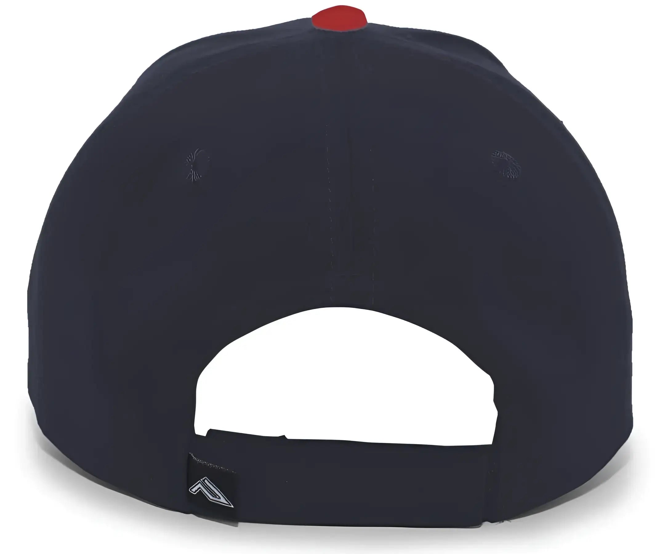 Pacific Headwear 121C Brushed Cotton Sandwich Visor Hook-and-Loop Cap - Navy Red - Navy Red / 7’’ - 7 7/8’’