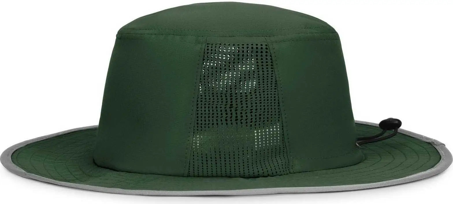 Pacific Headwear 1964B Perforated Legend Boonie - Dark Green Silver - Forest Light Gray / 7’’ 7 7/8’’