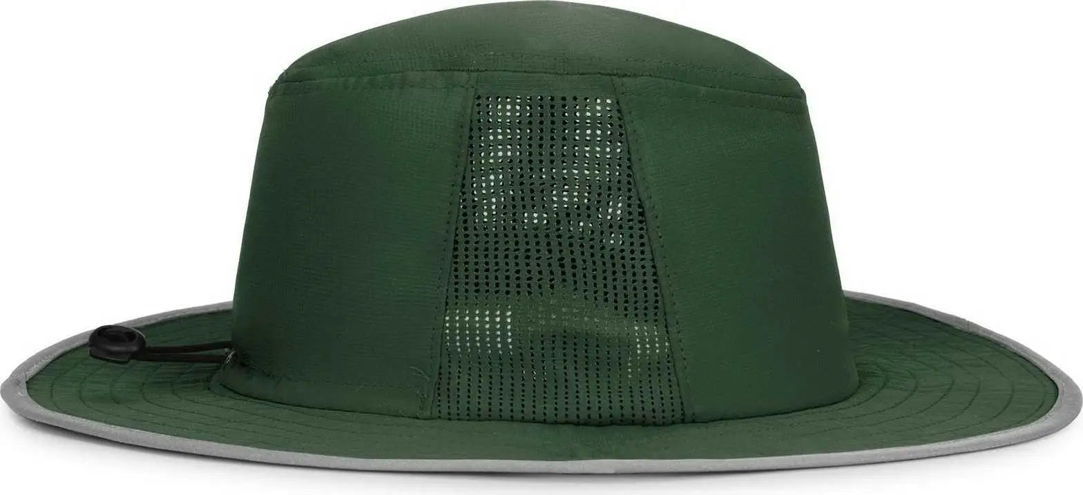 Pacific Headwear 1964B Perforated Legend Boonie - Dark Green Silver - Forest Light Gray / 7’’ 7 7/8’’