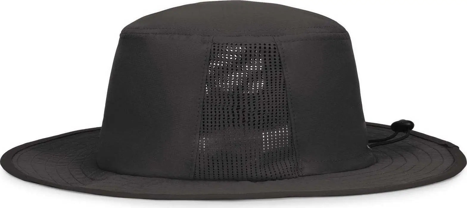 Pacific Headwear 1964B Perforated Legend Boonie - Graphite Black - Dark Gray Black / 7’’ 7 7/8’’