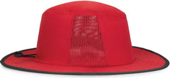 Pacific Headwear 1964B Perforated Legend Boonie - Red Graphite - Red Dark Gray / 7’’ 7 7/8’’
