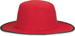 Pacific Headwear 1964B Perforated Legend Boonie - Red Graphite - Red Dark Gray / 7’’ 7 7/8’’
