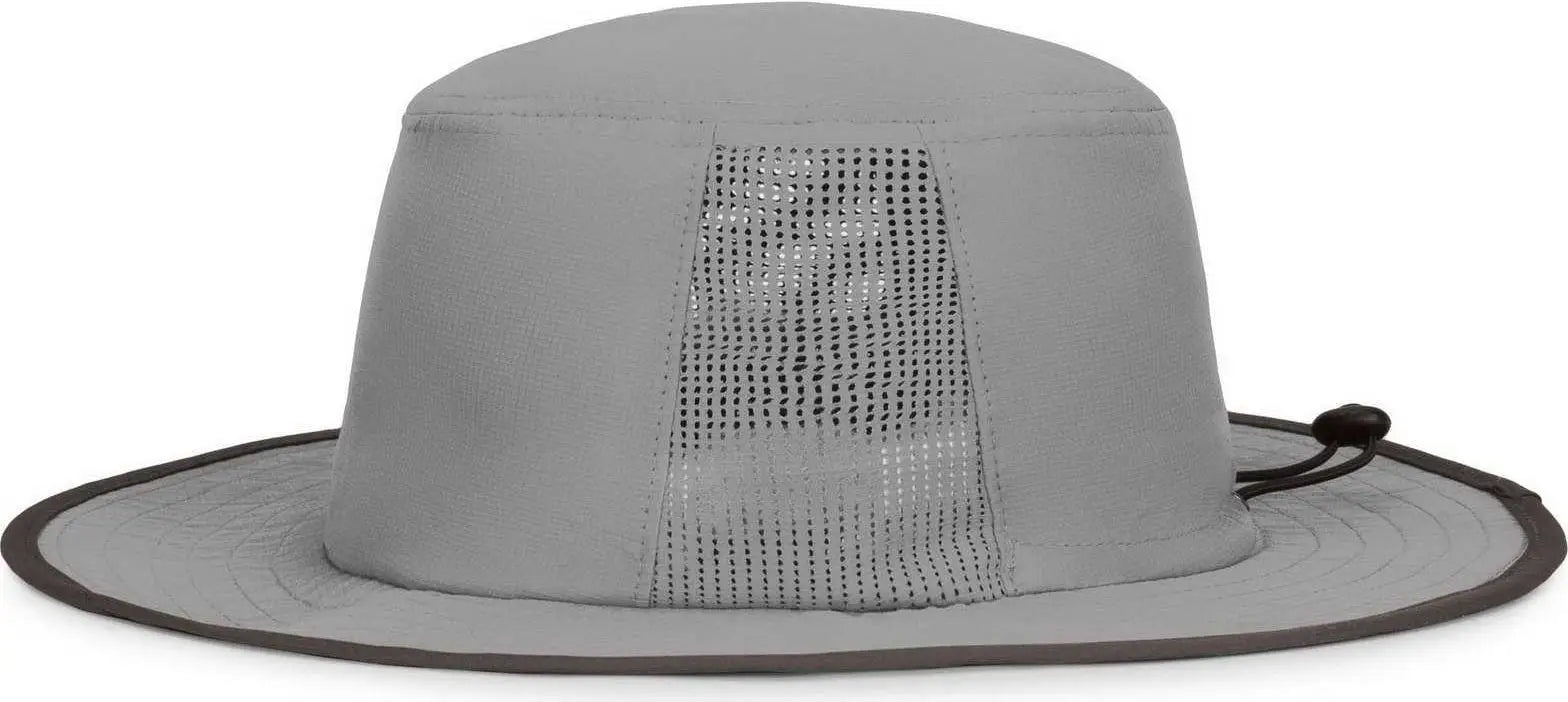 Pacific Headwear 1964B Perforated Legend Boonie - Silver Graphite - Light Gary Dark Gray / 7’’ 7 7/8’’