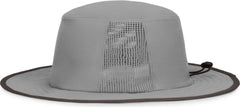 Pacific Headwear 1964B Perforated Legend Boonie - Silver Graphite - Light Gary Dark Gray / 7’’ 7 7/8’’