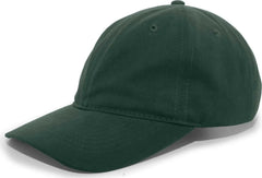 Pacific Headwear 201C Brushed Cotton Twill Buckle Back Cap - Hunter - Forest / 7’’ - 7 7/8’’