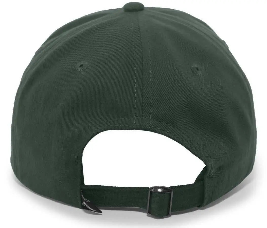 Pacific Headwear 201C Brushed Cotton Twill Buckle Back Cap - Hunter - Forest / 7’’ - 7 7/8’’