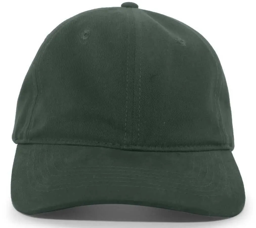 Pacific Headwear 201C Brushed Cotton Twill Buckle Back Cap - Hunter - Forest / 7’’ - 7 7/8’’