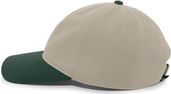 Pacific Headwear 201C Brushed Cotton Twill Buckle Back Cap - Khaki Hunter - Khaki Forest / 7’’ - 7 7/8’’