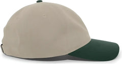 Pacific Headwear 201C Brushed Cotton Twill Buckle Back Cap - Khaki Hunter - Khaki Forest / 7’’ - 7 7/8’’