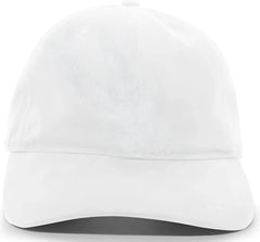 Pacific Headwear 201C Brushed Cotton Twill Buckle Back Cap - White - White / 7’’ - 7 7/8’’