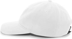 Pacific Headwear 201C Brushed Cotton Twill Buckle Back Cap - White - White / 7’’ - 7 7/8’’