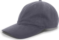 Pacific Headwear 201C Brushed Cotton Twill Buckle Strap Adjustable Cap - Graphite - Graphite / 7’’ - 7 7/8’’