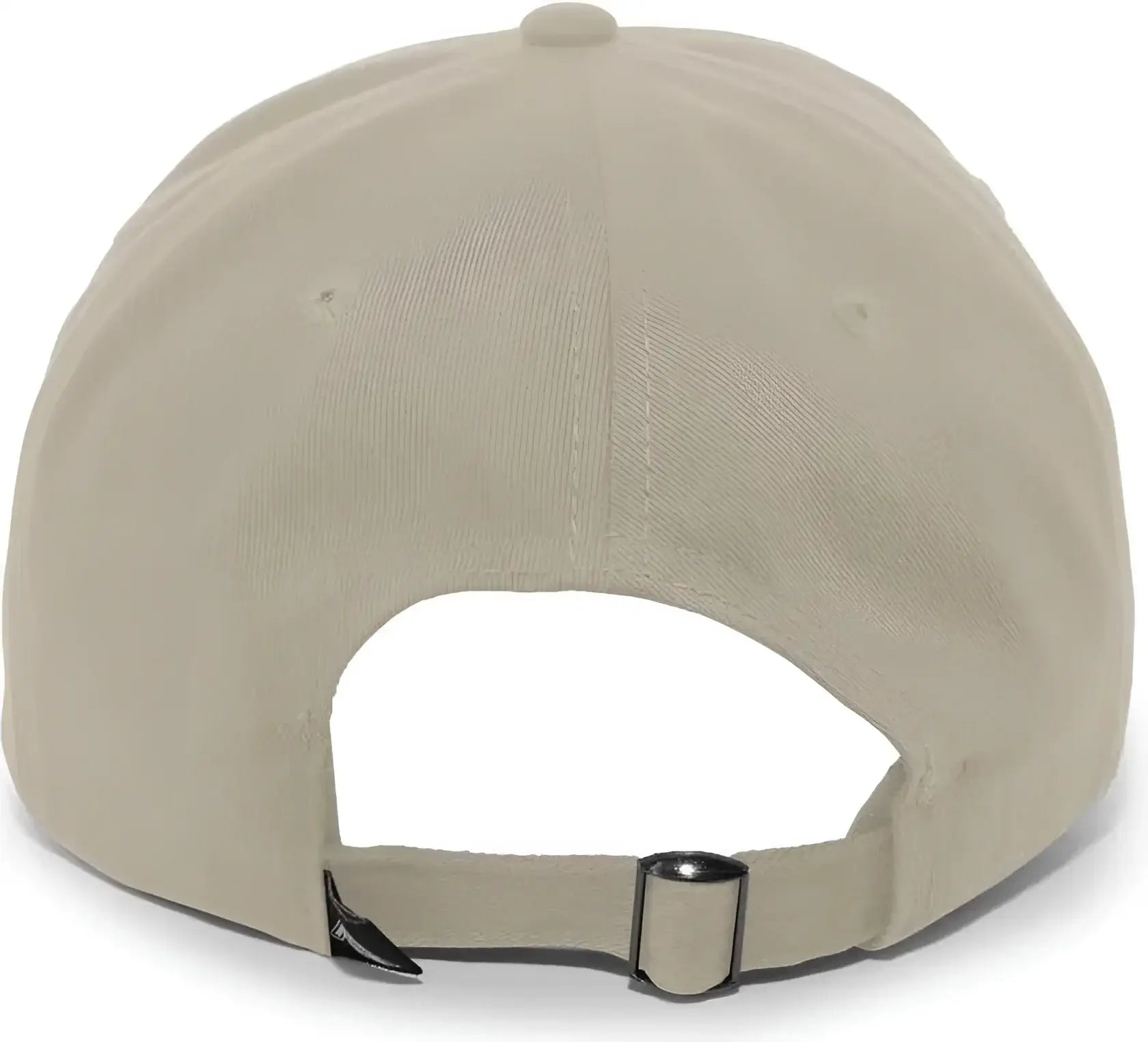 Pacific Headwear 201C Brushed Cotton Twill Buckle Strap Adjustable Cap - Khaki - Khaki / 7’’ - 7 7/8’’