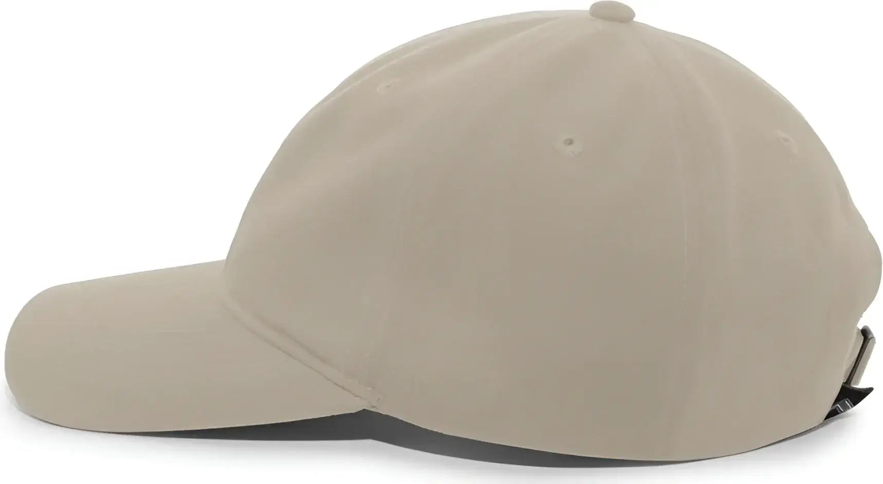 Pacific Headwear 201C Brushed Cotton Twill Buckle Strap Adjustable Cap - Khaki - Khaki / 7’’ - 7 7/8’’