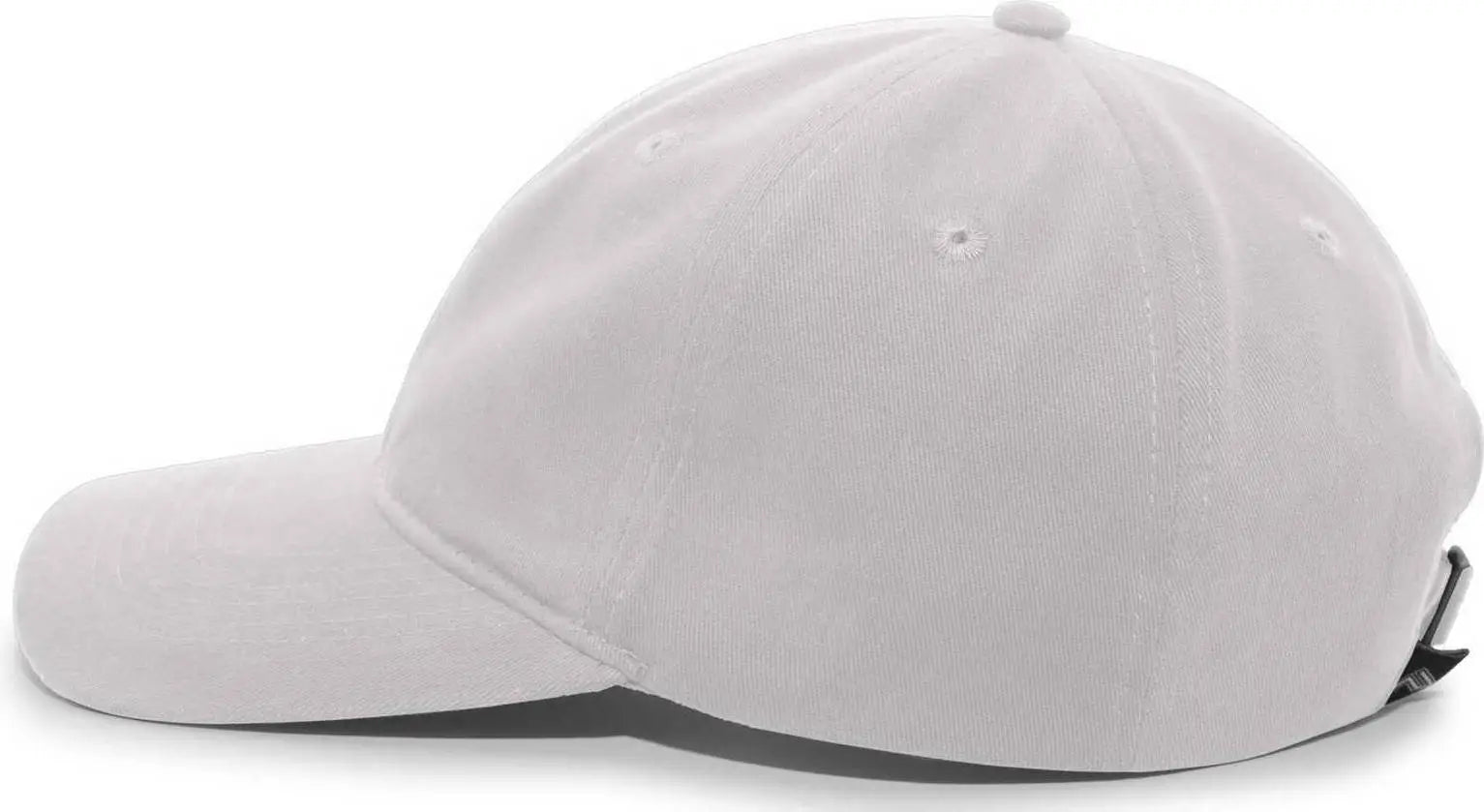Pacific Headwear 201C Brushed Cotton Twill Buckle Strap Adjustable Cap - Silver - Silver / 7’’ - 7 7/8’’