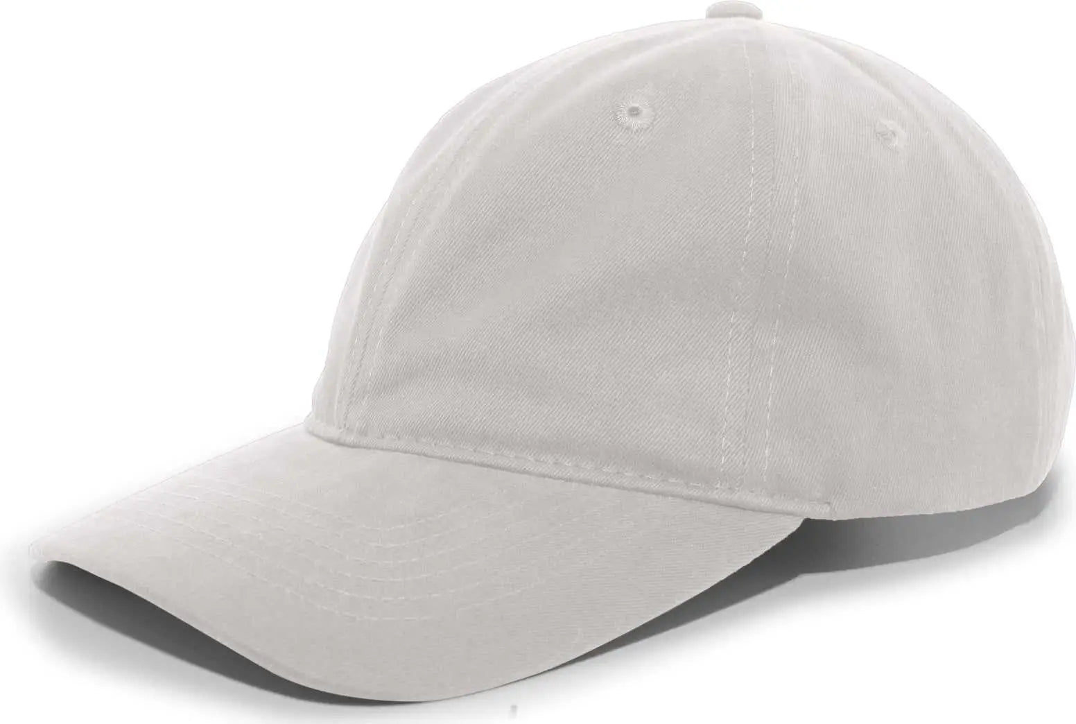 Pacific Headwear 201C Brushed Cotton Twill Buckle Strap Adjustable Cap - Silver - Silver / 7’’ - 7 7/8’’