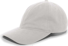 Pacific Headwear 201C Brushed Cotton Twill Buckle Strap Adjustable Cap - Silver - Silver / 7’’ - 7 7/8’’