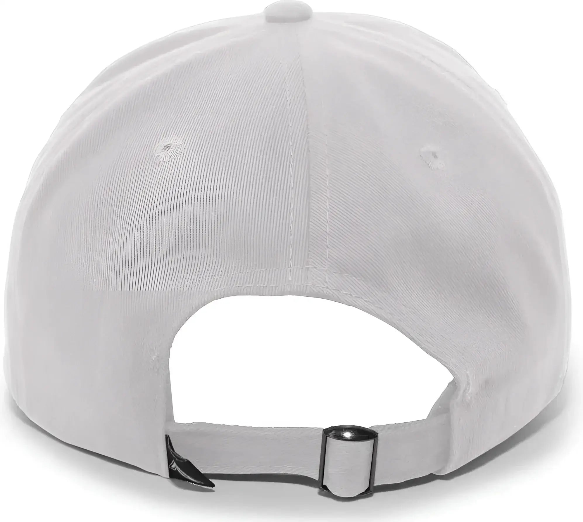 Pacific Headwear 201C Brushed Cotton Twill Buckle Strap Adjustable Cap - Silver - Silver / 7’’ - 7 7/8’’