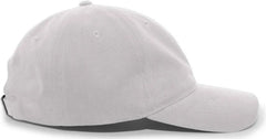 Pacific Headwear 201C Brushed Cotton Twill Buckle Strap Adjustable Cap - Silver - Silver / 7’’ - 7 7/8’’