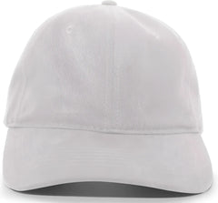 Pacific Headwear 201C Brushed Cotton Twill Buckle Strap Adjustable Cap - Silver - Silver / 7’’ - 7 7/8’’
