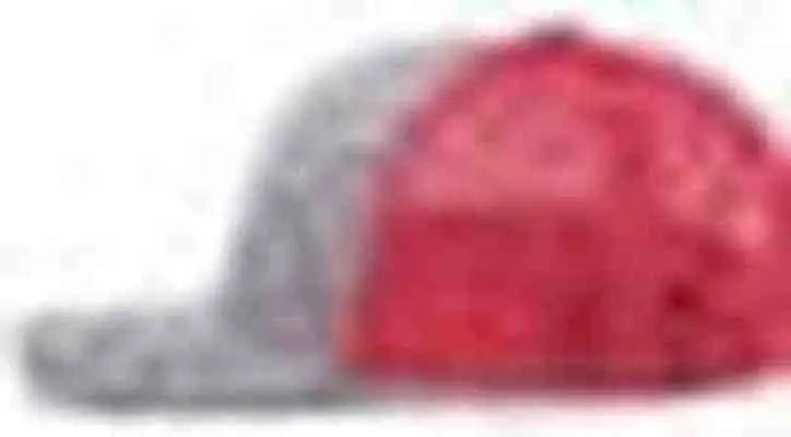 Pacific Headwear 210C Melange Heather Low-Profile Trucker - Grey Heather Red Grey Heather - Grey Heather Red Grey