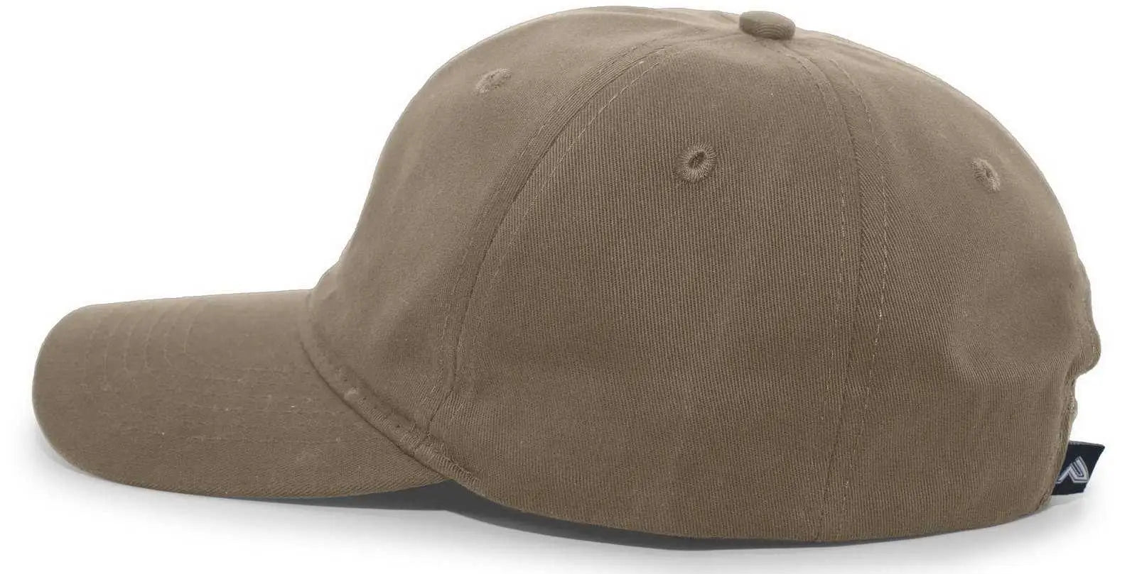 Pacific Headwear 220C Brushed Cotton Twill Hook-And-Loop Adjustable Cap - Bedrock - Bedrock / 7’’ - 7 7/8’’
