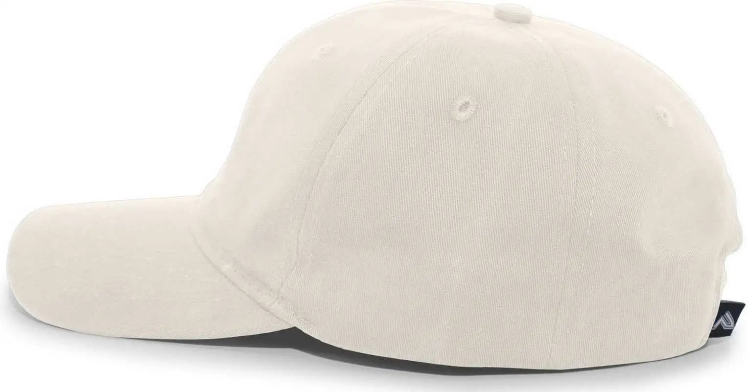 Pacific Headwear 220C Brushed Cotton Twill Hook-And-Loop Adjustable Cap - Stone - Stone / 7’’ - 7 7/8’’