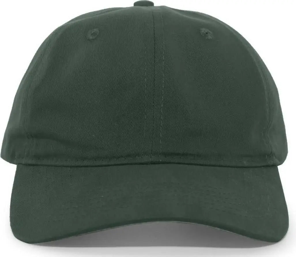Pacific Headwear 220C Brushed Cotton Twill Hook-and-Loop Cap - Hunter - Forest / 7’’ - 7 7/8’’