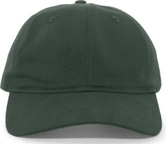 Pacific Headwear 220C Brushed Cotton Twill Hook-and-Loop Cap - Hunter - Forest / 7’’ - 7 7/8’’