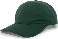 Pacific Headwear 220C Brushed Cotton Twill Hook-and-Loop Cap - Hunter - Forest / 7’’ - 7 7/8’’