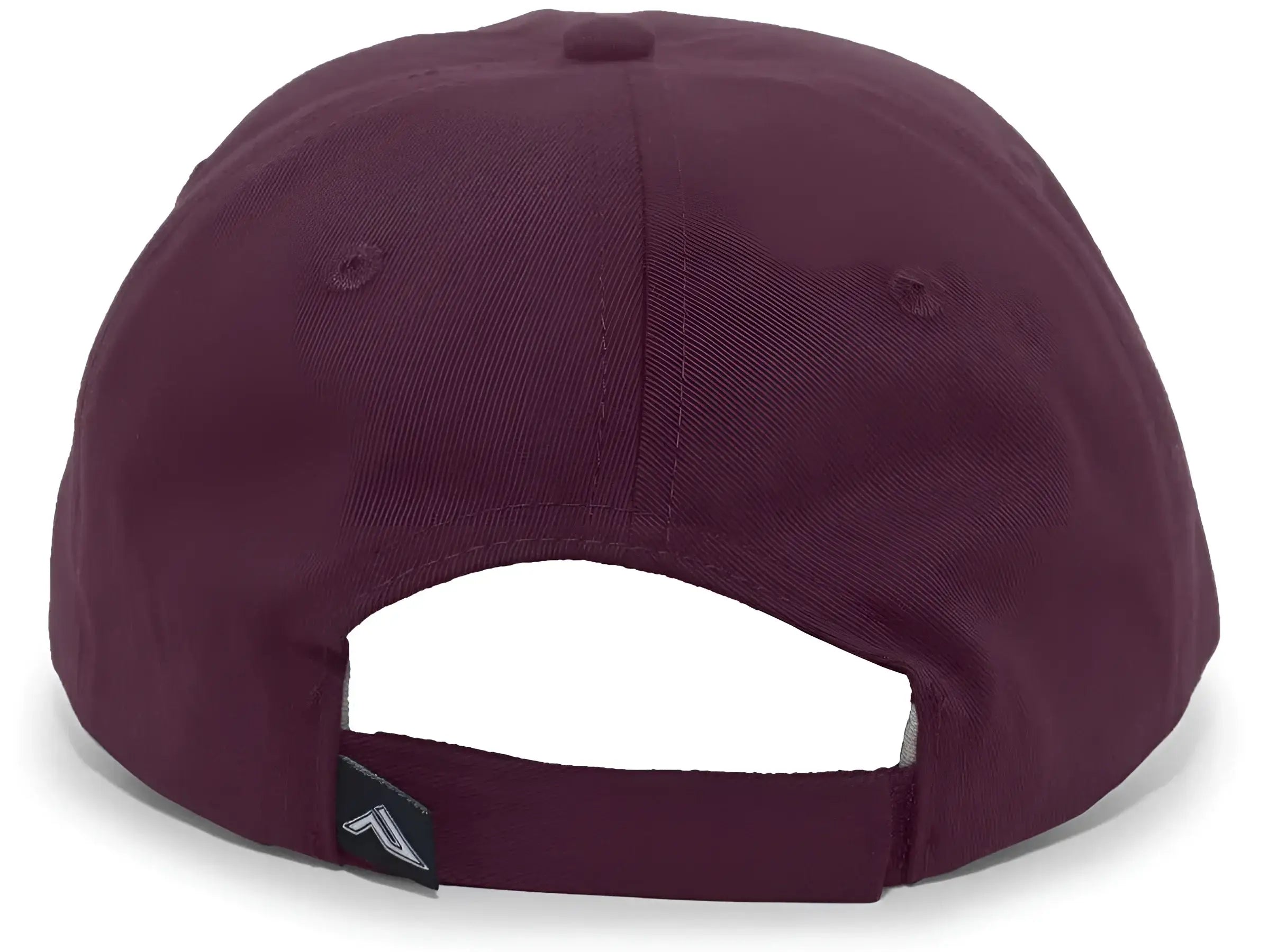 Pacific Headwear 220C Brushed Cotton Twill Hook-and-Loop Cap - Maroon - Maroon / 7’’ - 7 7/8’’