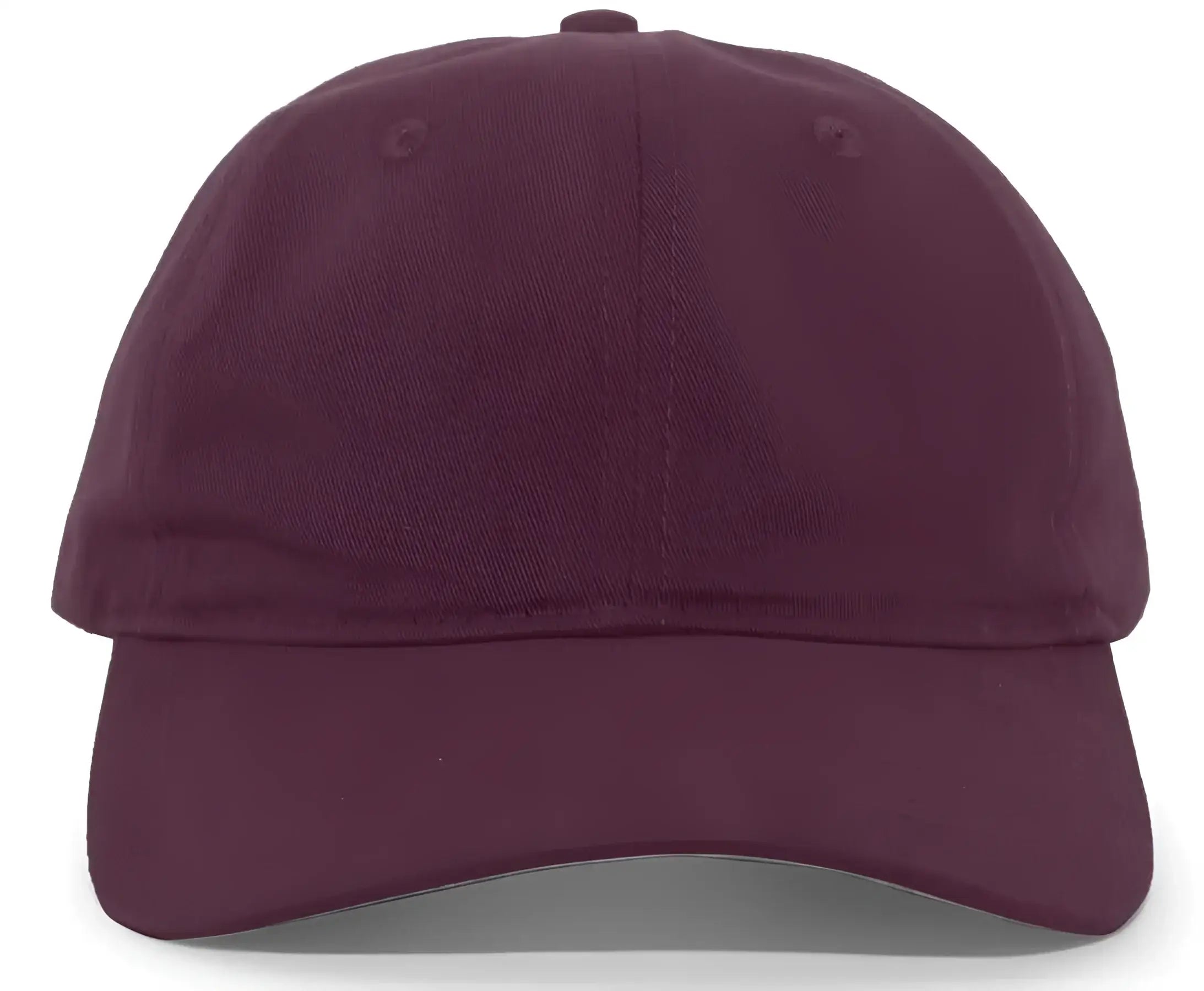 Pacific Headwear 220C Brushed Cotton Twill Hook-and-Loop Cap - Maroon - Maroon / 7’’ - 7 7/8’’