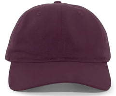 Pacific Headwear 220C Brushed Cotton Twill Hook-and-Loop Cap - Maroon - Maroon / 7’’ - 7 7/8’’