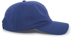 Pacific Headwear 220C Brushed Cotton Twill Hook-and-Loop Cap - Royal - Royal / 7’’ - 7 7/8’’