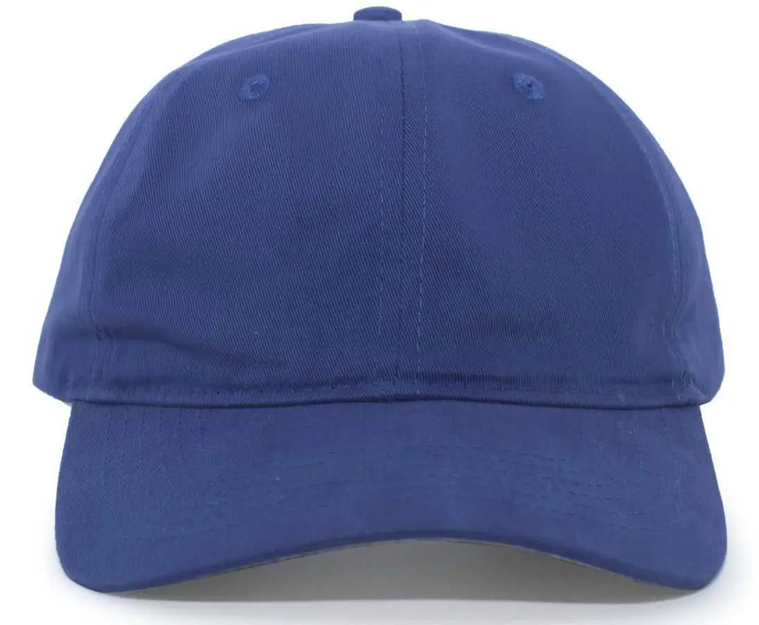 Pacific Headwear 220C Brushed Cotton Twill Hook-and-Loop Cap - Royal - Royal / 7’’ - 7 7/8’’