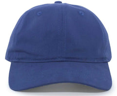 Pacific Headwear 220C Brushed Cotton Twill Hook-and-Loop Cap - Royal - Royal / 7’’ - 7 7/8’’