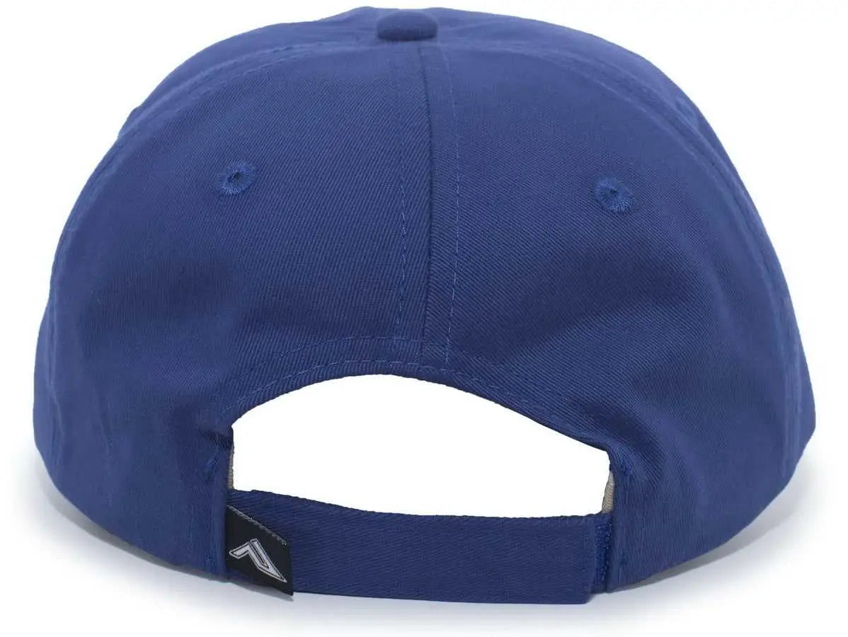 Pacific Headwear 220C Brushed Cotton Twill Hook-and-Loop Cap - Royal - Royal / 7’’ - 7 7/8’’