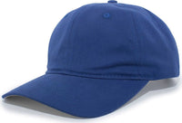 Pacific Headwear 220C Brushed Cotton Twill Hook-and-Loop Cap - Royal - Royal / 7’’ - 7 7/8’’