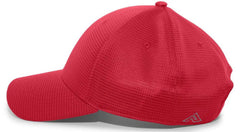 Pacific Headwear 285C Air Tech Performance Hook and Loop Cap Red Red / 7’’ 7 7/8’’